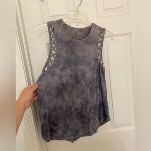 American Eagle Outfitters Grey Tank Top - Size Small